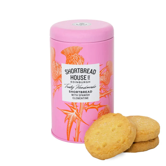 Shortbread House of Edinburgh | Spanish Clementine Shortbread Tin 140g