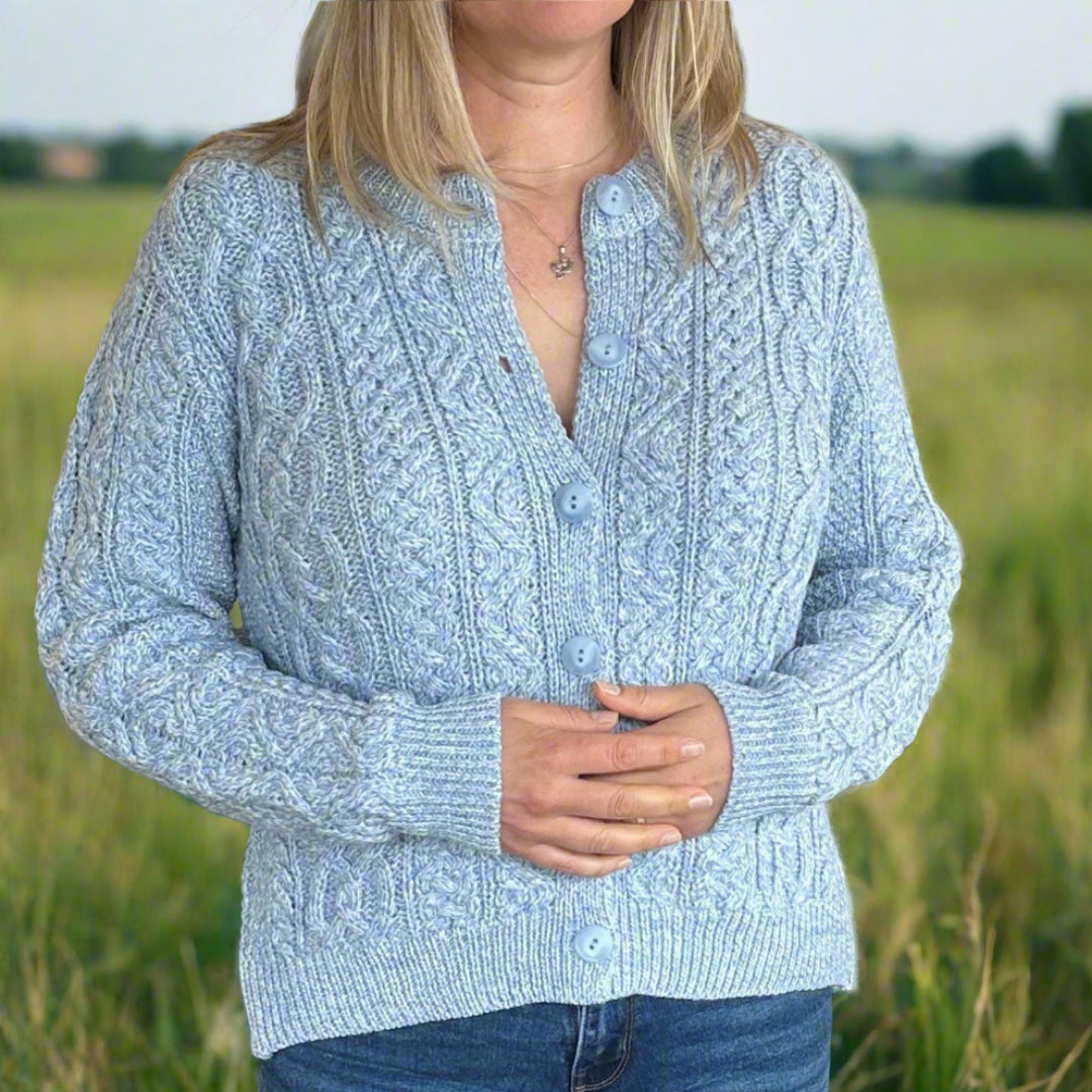 Aran Crafts | Lumber Cardigan Short