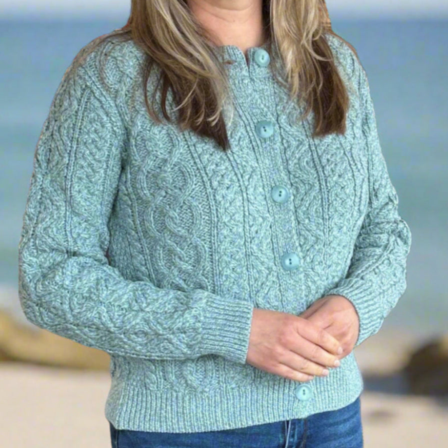 Aran Crafts | Lumber Cardigan Short