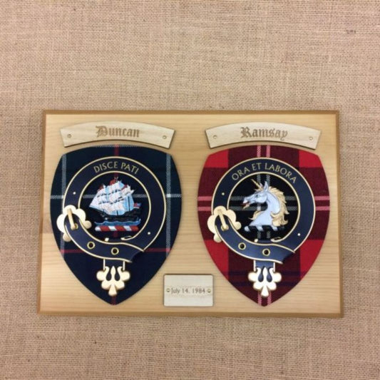 Double Clan Wall Plaque