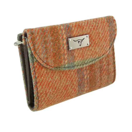 Harris Tweed | Jura Wallet - Orange Stewart