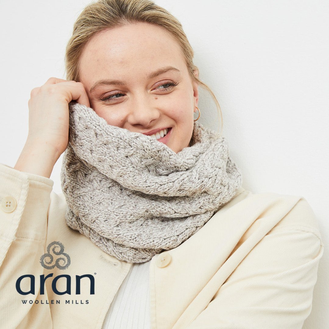 Aran Woollen Mills | Cable Knit Infinity Scarves - 8 colours