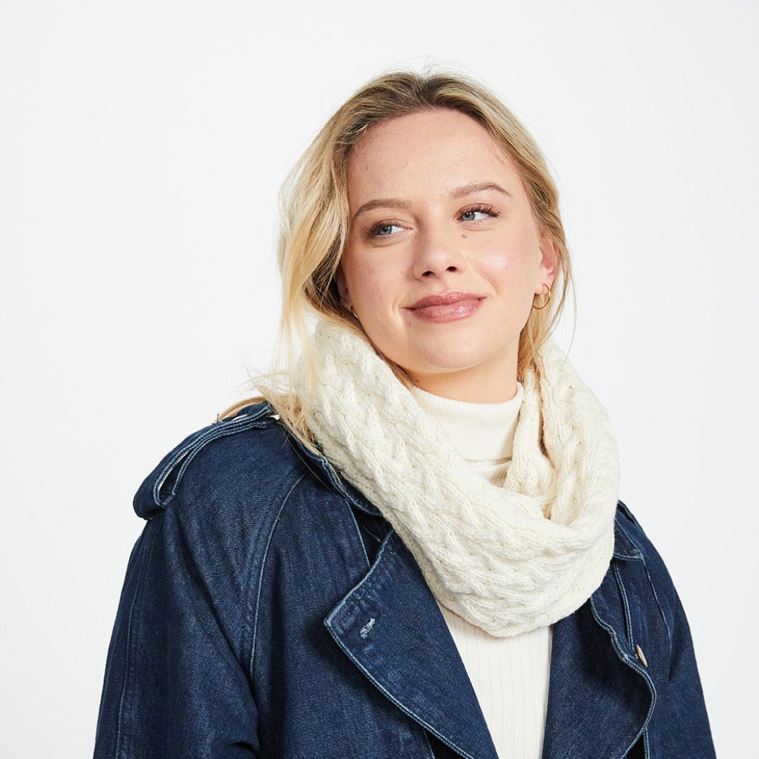 Aran Woollen Mills | Cable Knit Infinity Scarves - 8 colours