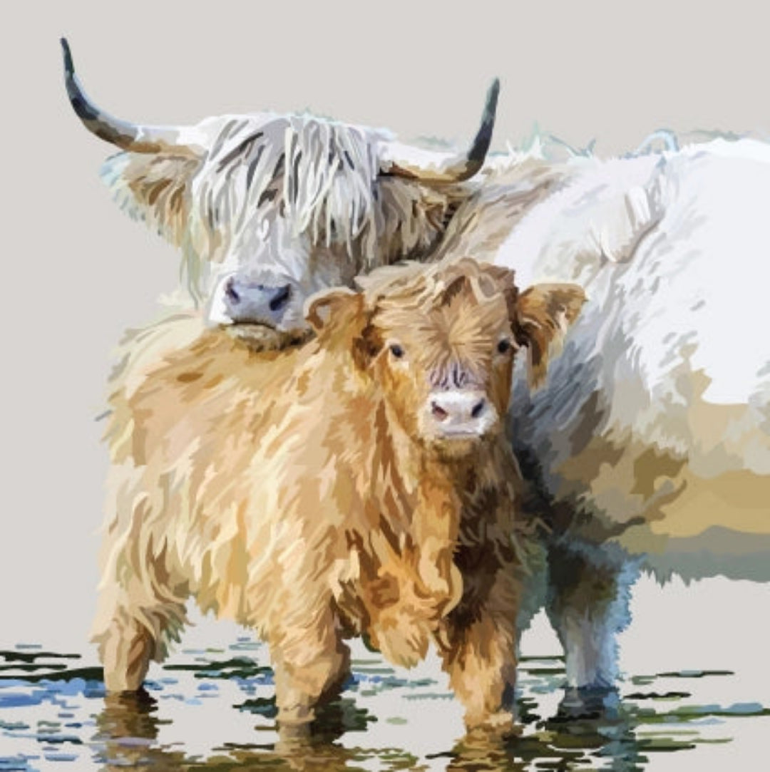 Periodic Society | Highland Calf | Greeting Card