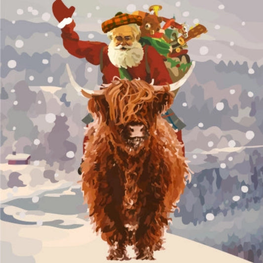 Periodic Society | Tartan Santa | Greeting Card