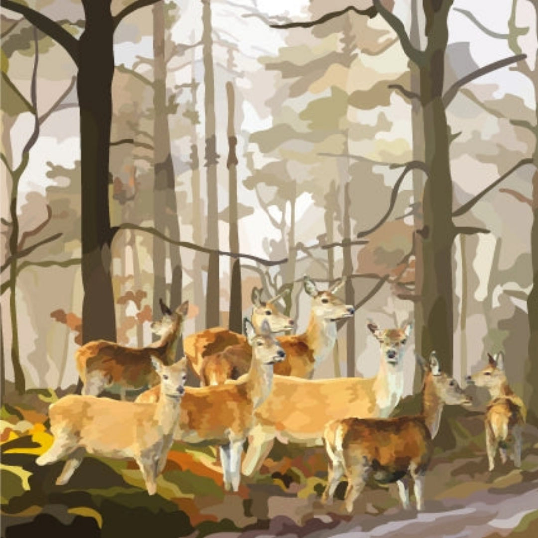Periodic Society | Deer and Trees | Greeting Card