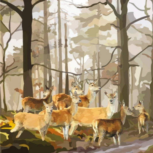 Periodic Society | Deer and Trees | Greeting Card