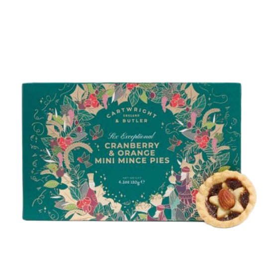 C&B | Cranberry & Orange Mini Mince Pies 120g