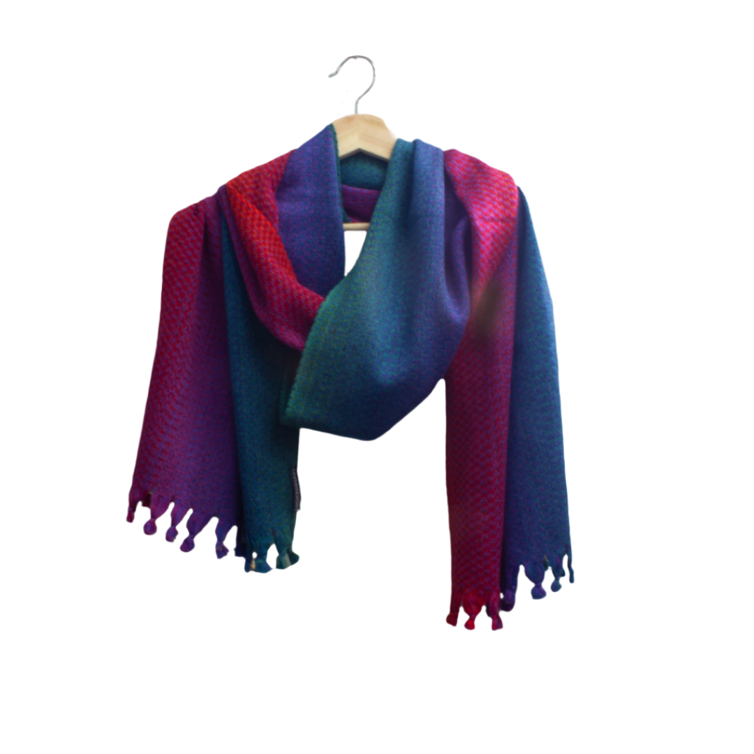 McKernan | Cosmo Wool Scarf  -Rainbow