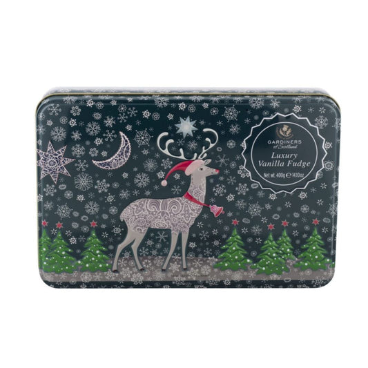 Gardiners of Scotland | Reindeer Vanilla Fudge Christmas Tin 400g