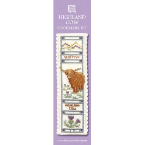Cross Stitch Bookmark Kit - Highland Cow