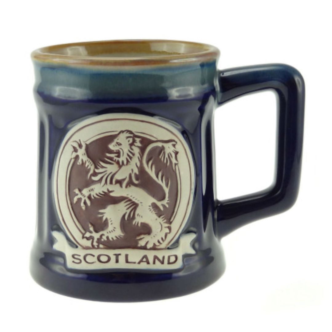 Stoneware Mug - Lion Rampant Blue