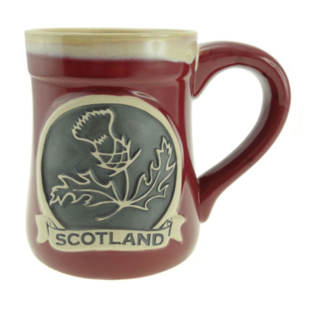 Stoneware Mug - Thistle Red