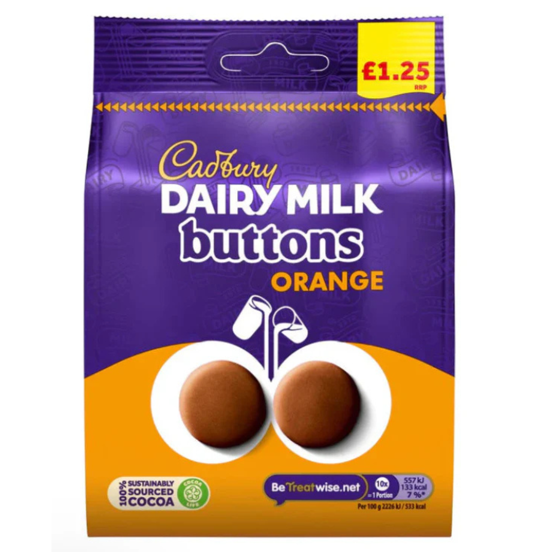 Cadbury | Dairy Milk Orange Buttons 95g