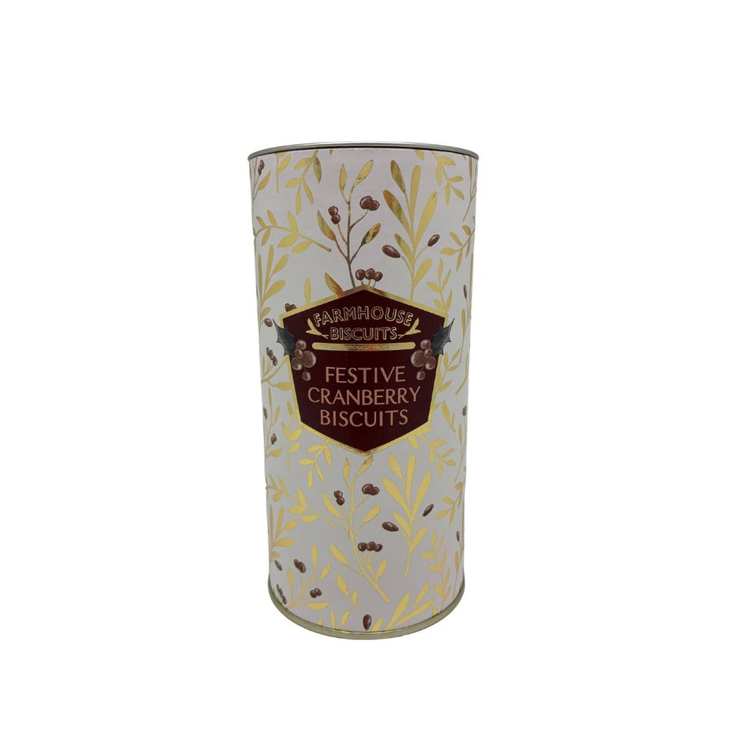 Farmhouse | Cranberry Biscuits in Festive Tube 150g