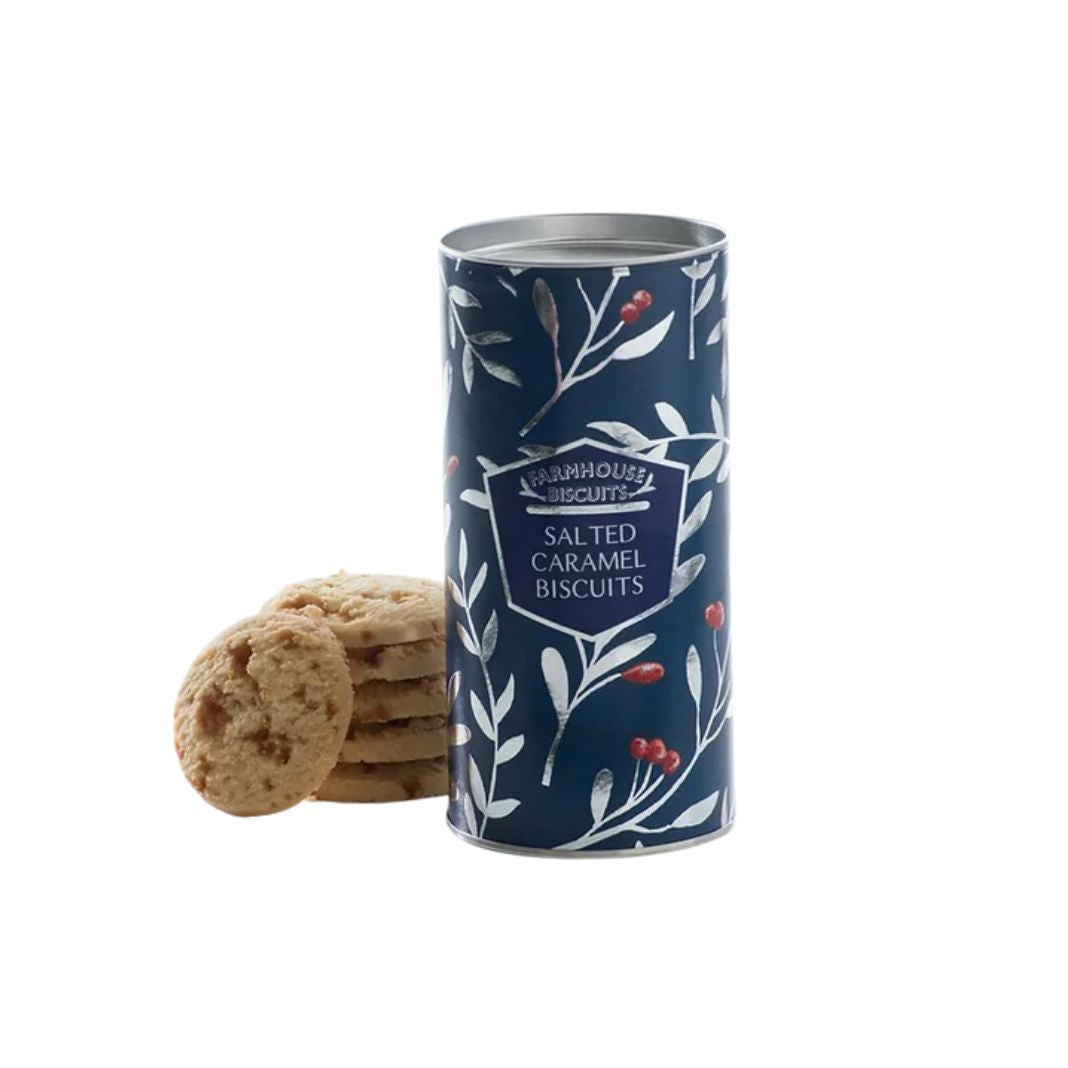 Farmhouse | Salted Caramel Biscuits in Festive Tube 150g