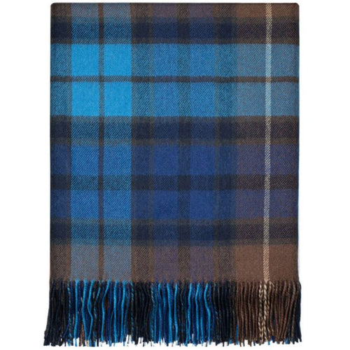 Lochcarron | Buchanan Blue Tartan Lambswool Blanket