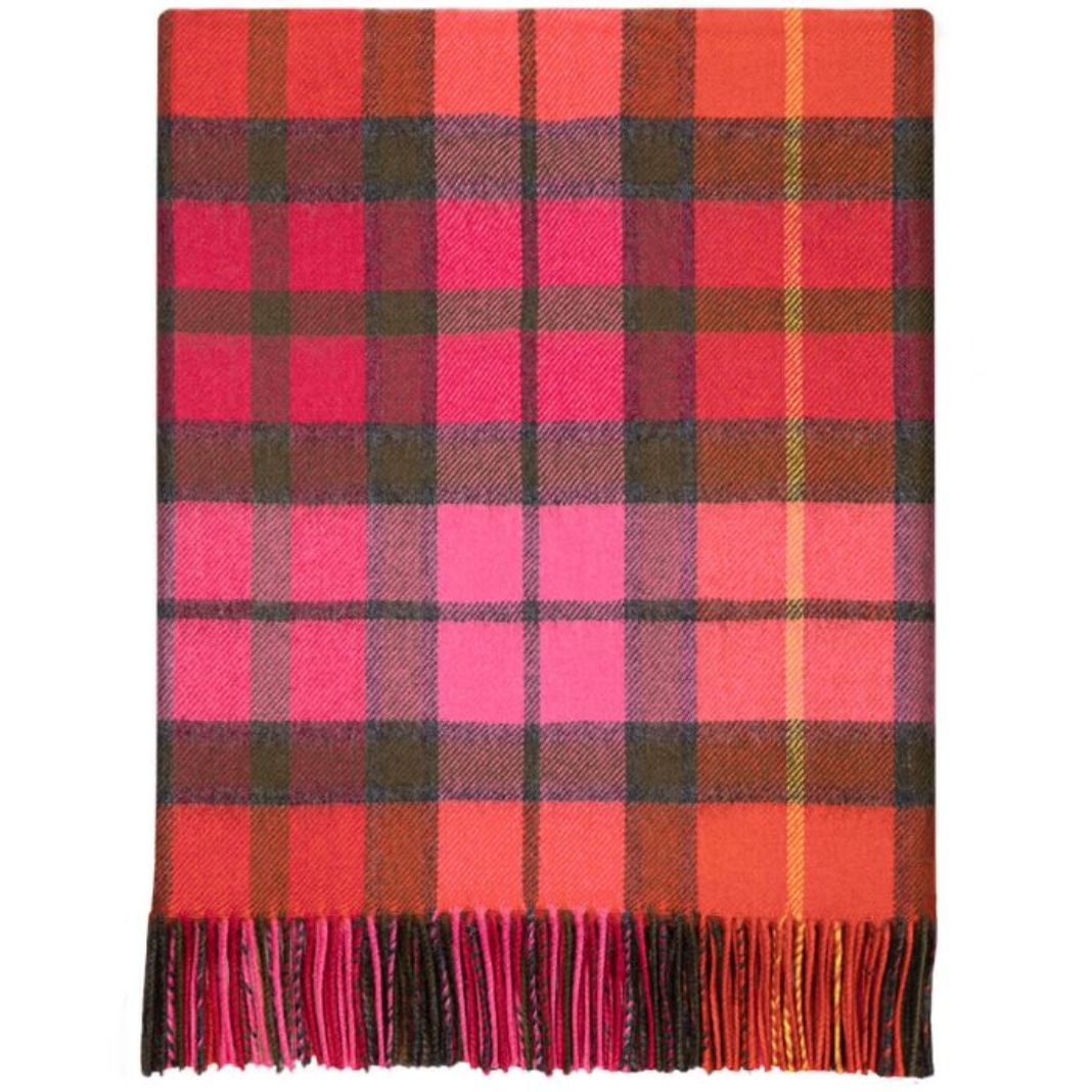 Lochcarron | Buchanan Rose Tartan Lambswool Blanket