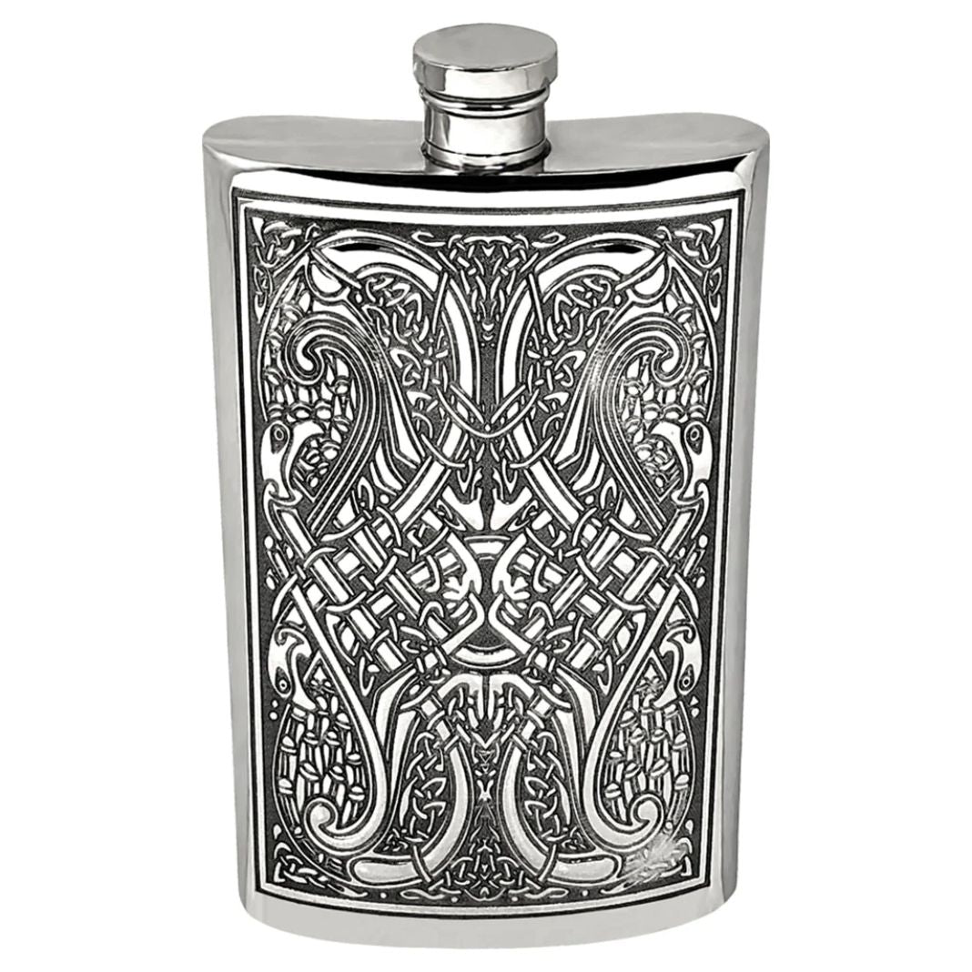 8 oz Celtic Knot Pewter Flask