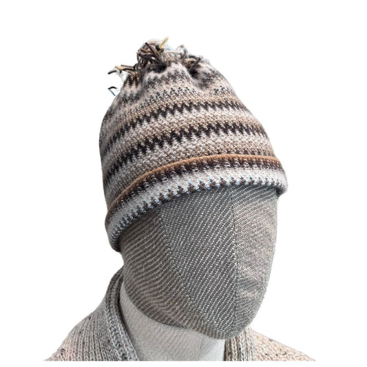 Lochcarron | Zig Zag Hat - Coffee