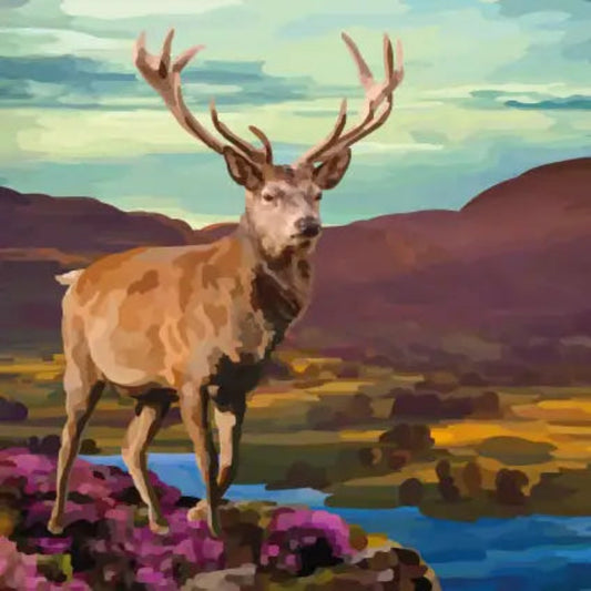 Periodic Society | Stag Hills Heather | Greeting Card