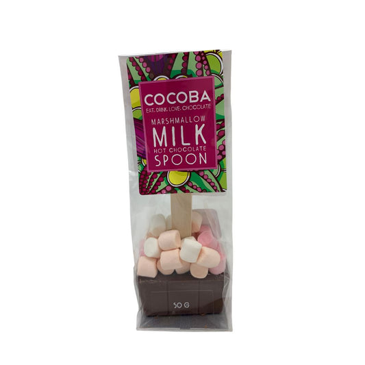 Cocoba | Marshmallow Milk Chocolate Hot Chocolate Spoon 50g