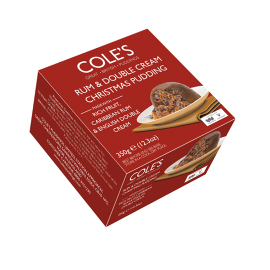 Cole's | Rum & Double Cream Christmas Pudding 350g