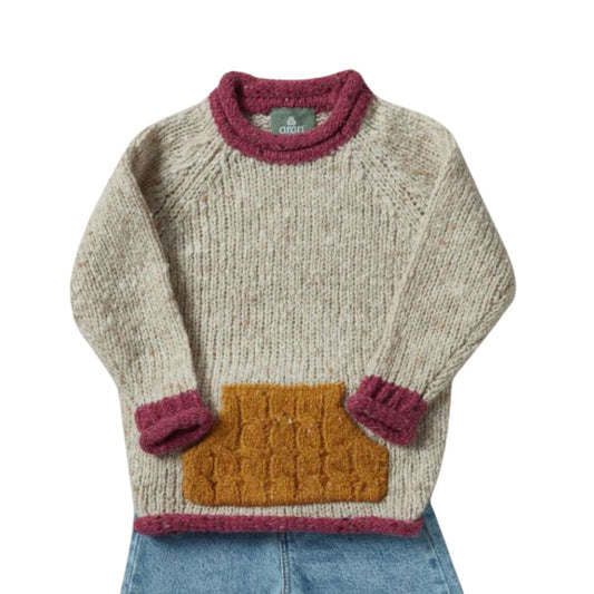 Aran Woollen Mills | Child's Rollneck Sweater with pocket