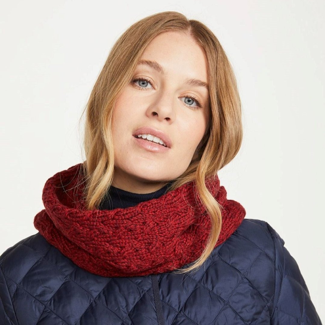 Aran Woollen Mills | Cable Knit Infinity Scarves - 8 colours