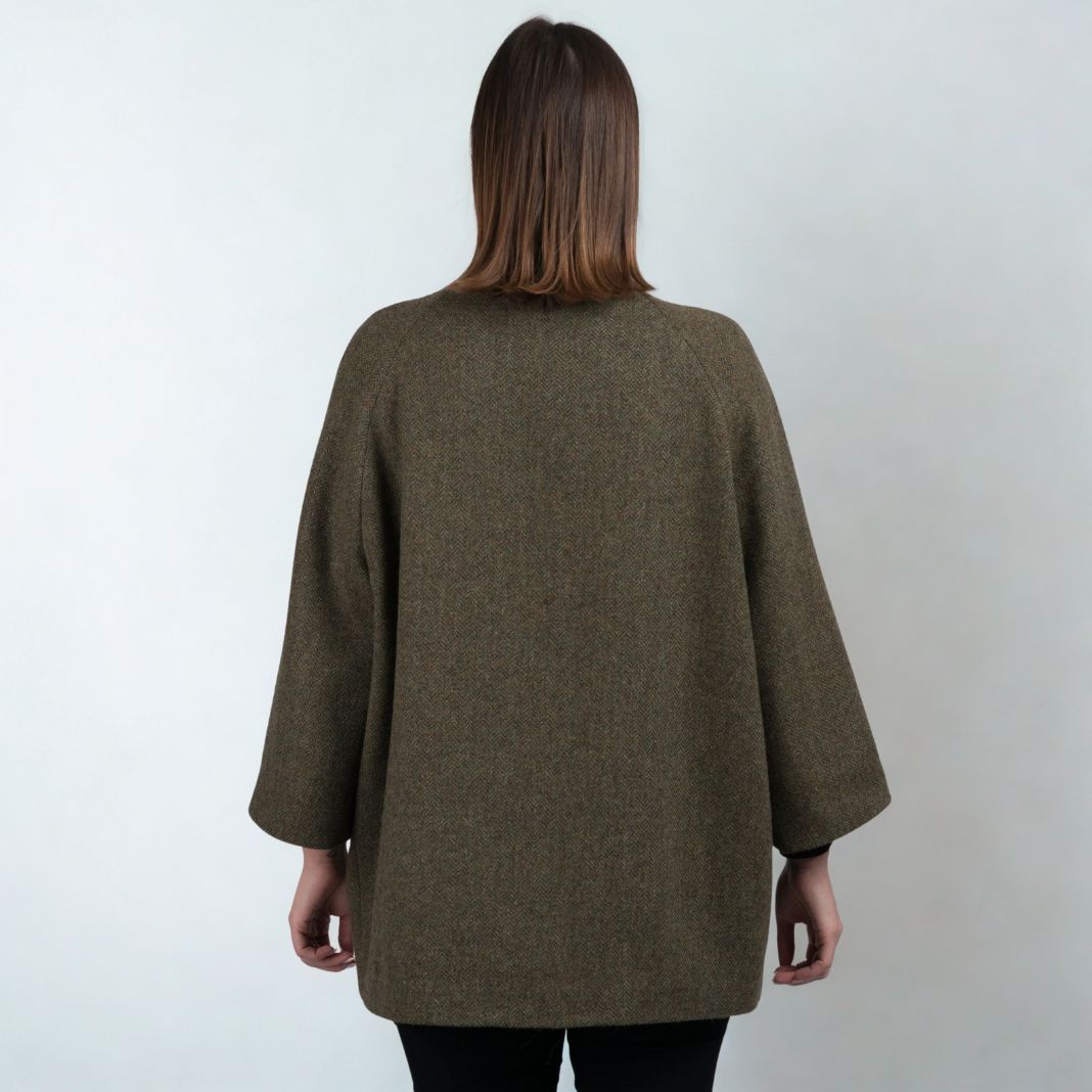 Celtic Tweed | Moss Green Tweed Coat