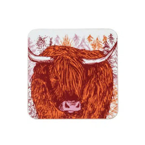 Cherith Harrison | Set of 4 Highland Cow Coasters