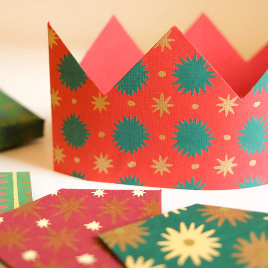 East End Press | Festive Paper Crowns - Set of 6