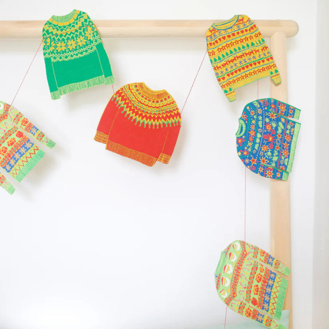 East End Press | Christmas Fair Isle Sweaters Garland