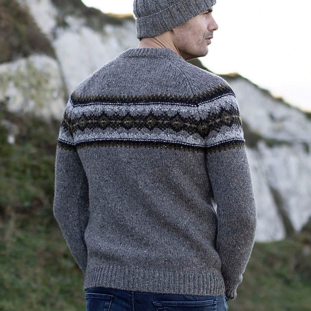 Fisherman Out of Ireland | Fairisle Crewneck Sweater