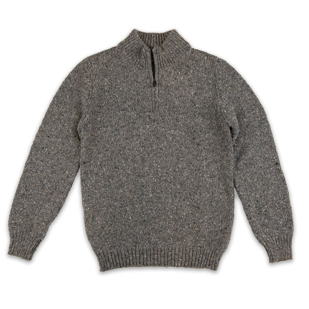 Fisherman Out of Ireland | Quarter-zip Sweater - Rabbit