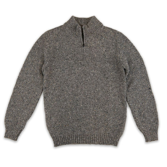 Fisherman Out of Ireland | Quarter-zip Sweater - Rabbit