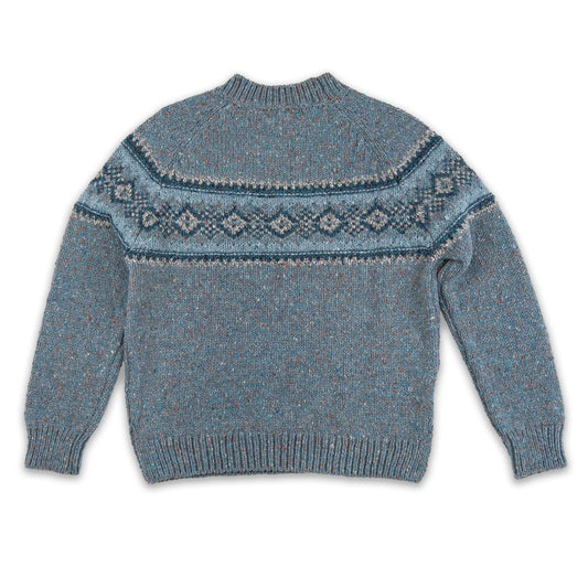 Fisherman Out of Ireland | Fairisle Sweater - Seafoam