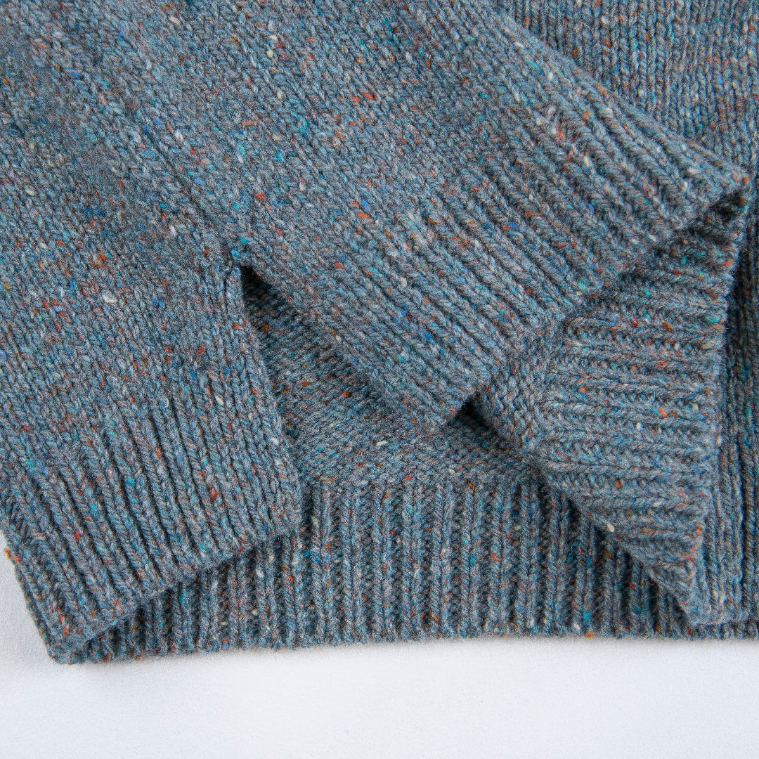 Fisherman Out of Ireland | Fairisle Sweater - Seafoam