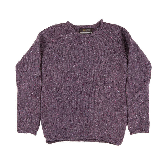 Fisherman Out of Ireland | Roll Neck Sweater - Dark Mauve