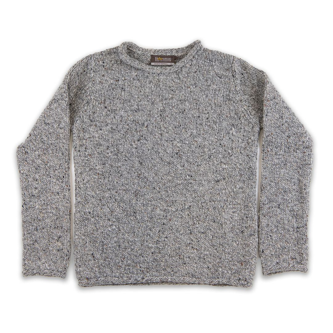 Fisherman Out of Ireland | Roll Neck Sweater - Porridge