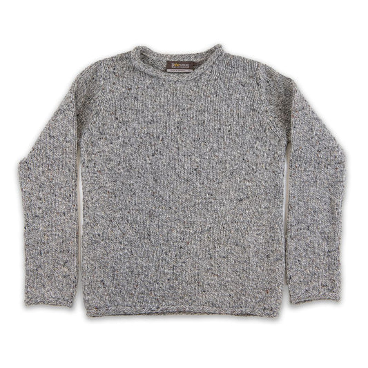 Fisherman Out of Ireland | Roll Neck Sweater - Porridge