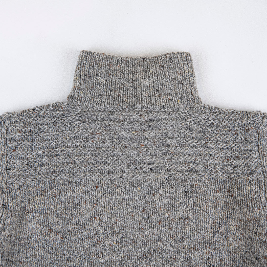 Fisherman Out of Ireland | Merino Toggle Sweater - Porridge