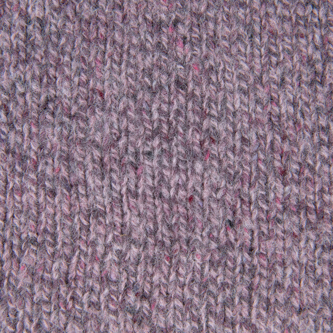 Fisherman Out of Ireland | Alpaca Blend Roll Neck Sweater - Pink Stone