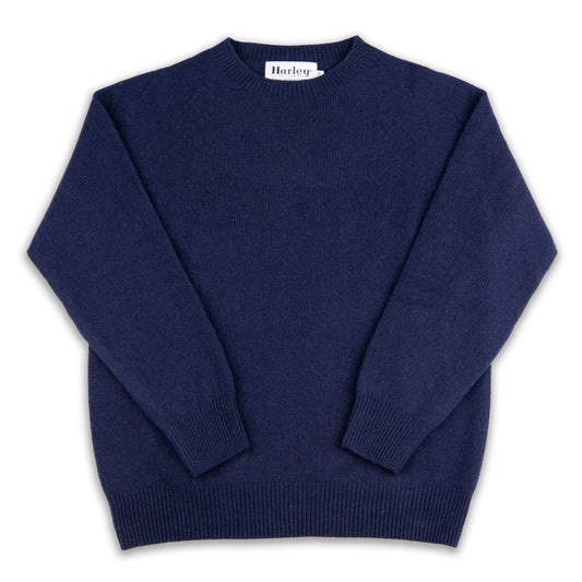 Harley of Scotland | Dorothy Crew Neck Sweater - Notte