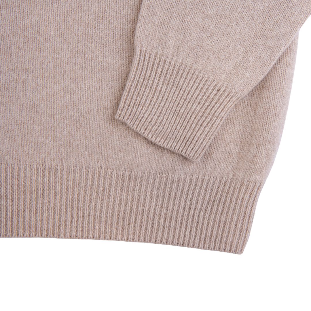 Harley of Scotland | Dorothy Crewneck Sweater - Sabbia