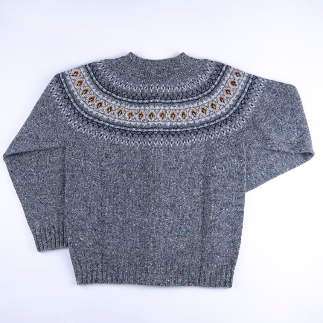 Harley of Scotland | Glenugie High Button Cardigan - St Kilda