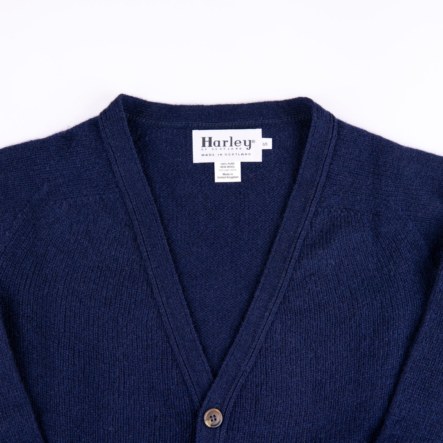Harley of Scotland | Supersoft V-Neck Cardigan - Navy