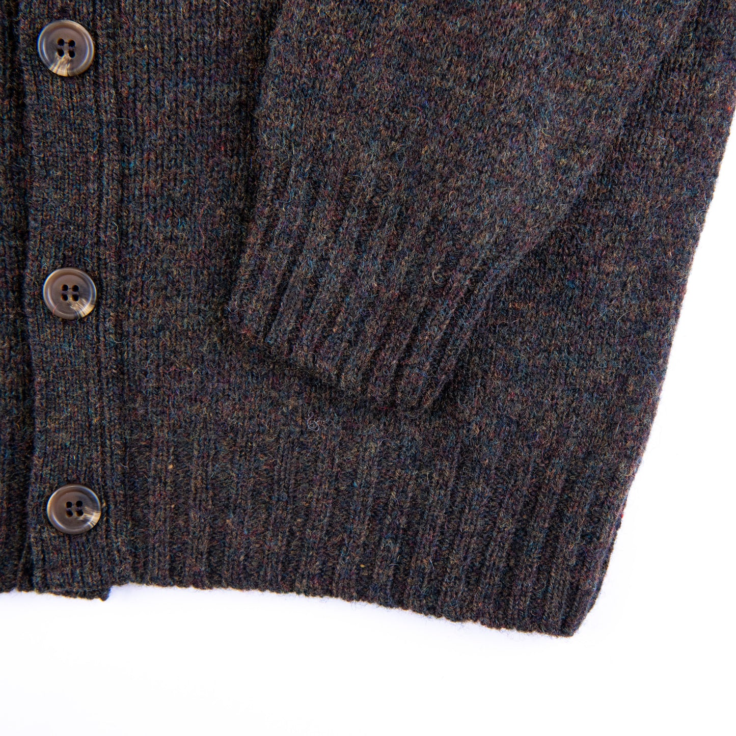 Harley of Scotland | Supersoft V-Neck Cardigan -  Carob