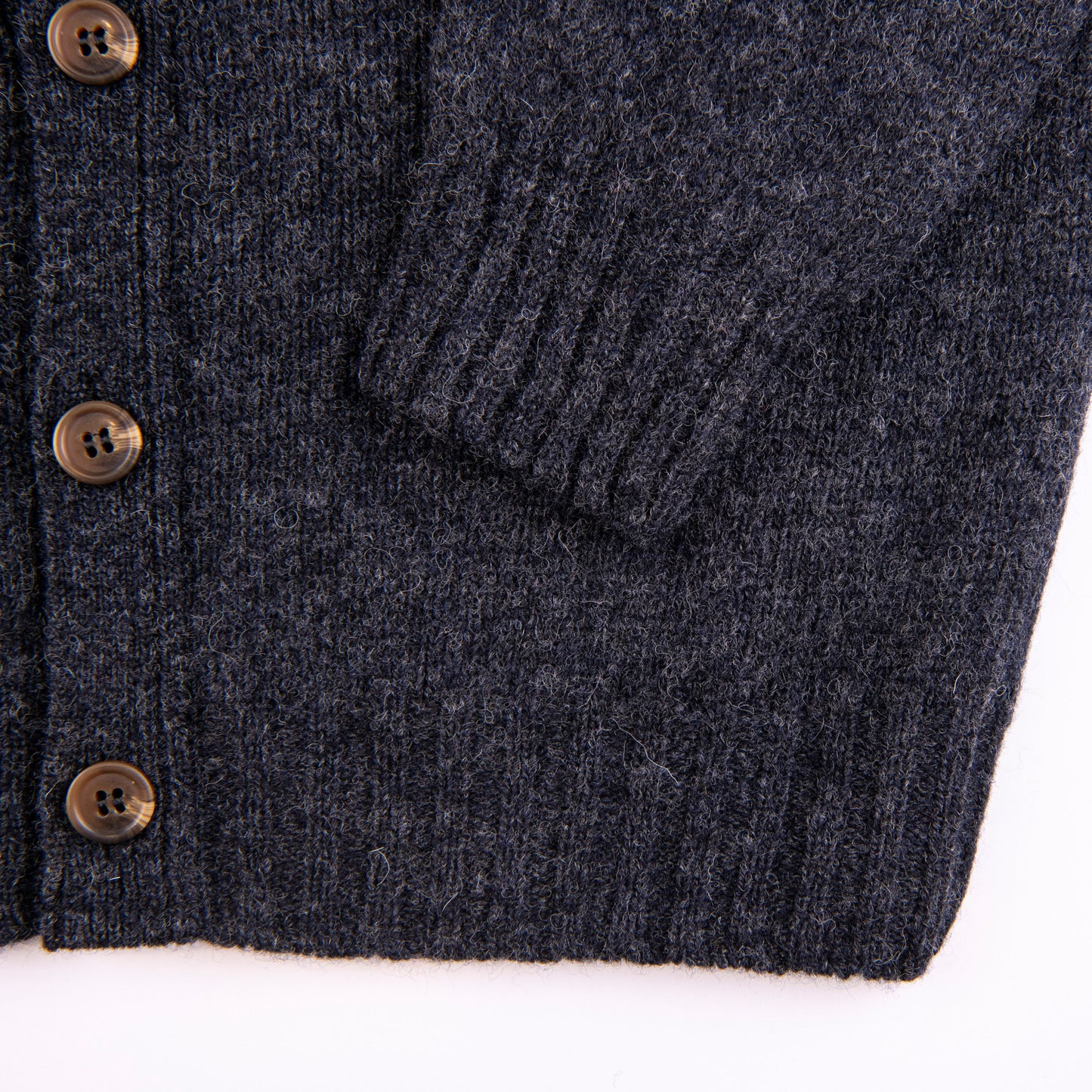 Harley of Scotland | Supersoft V-Neck Cardigan - Charcoal