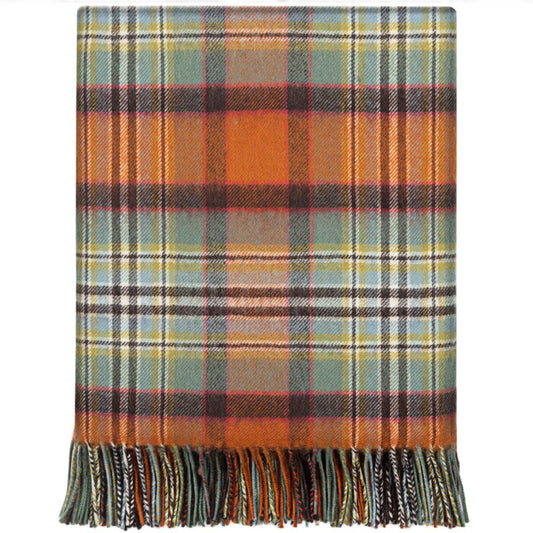 Lochcarron | Tartan Lambswool Blanket - Dundee Old Weathered